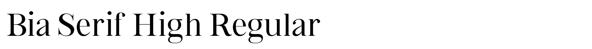 Bia Serif High Regular image